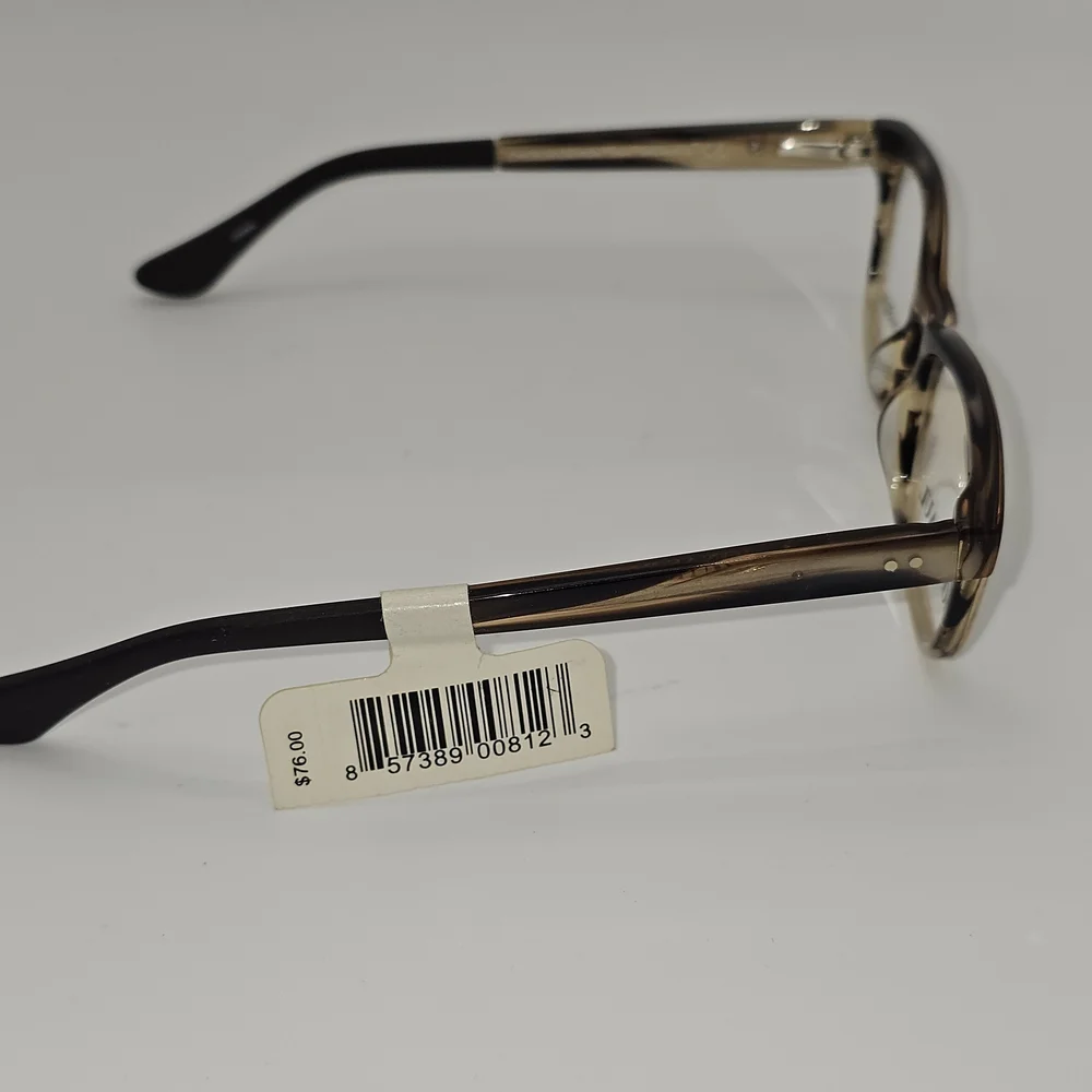 JONAS PAUL Lincoln/Lauren SSH Brown Horn Unisex Kids Square Eyeglasses 45-16-125